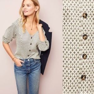 Anthropologie ETT:TWA Coralie top jacket XL 3/4